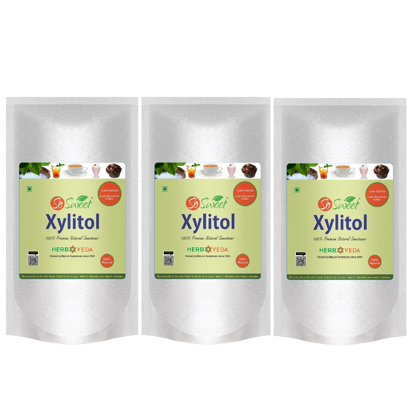 Xylitol Natural Sugar Free Sweetener  | 100% Natural | Low GI Sugar -So Sweet