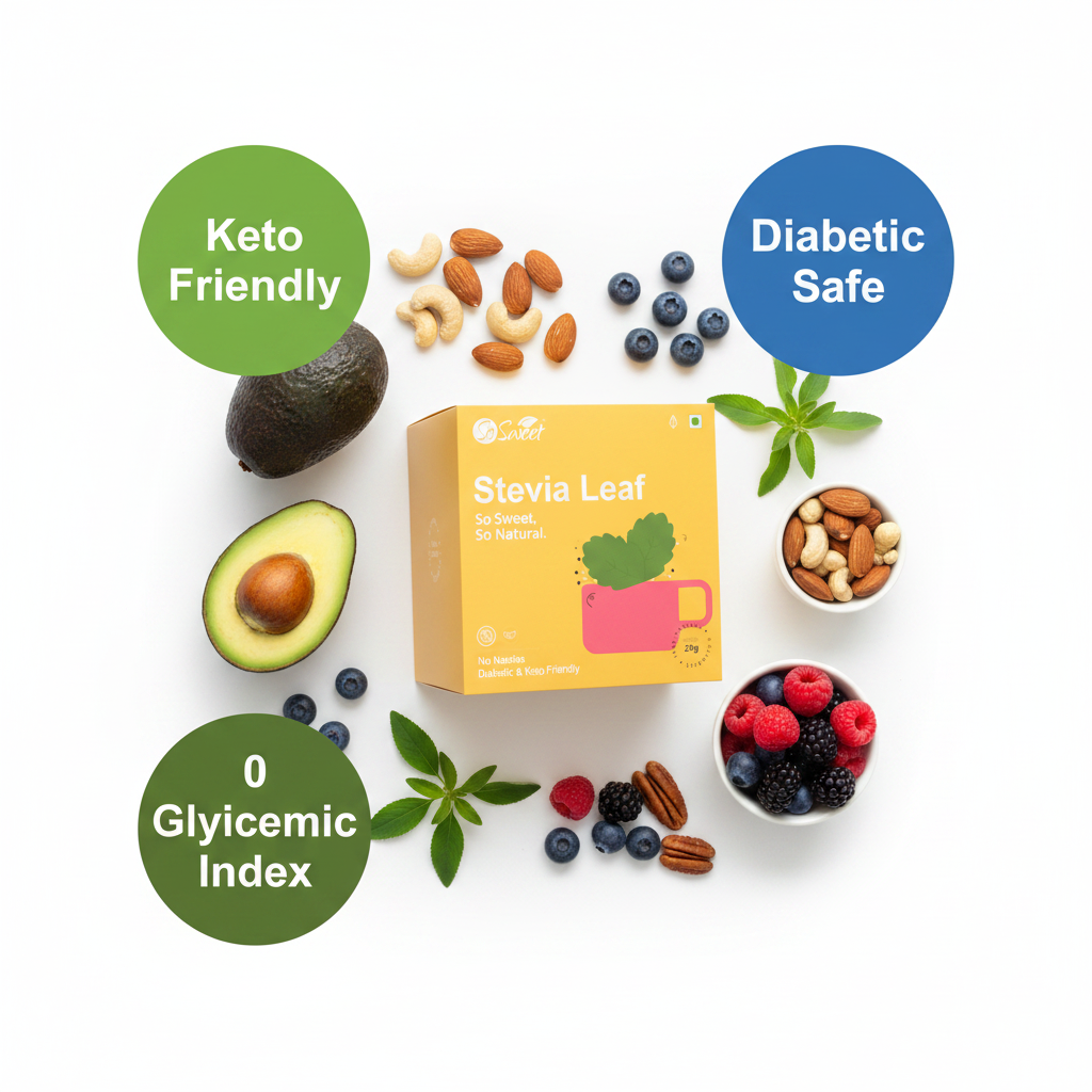 Stevia Leaf Sugar Free Natural Zero Calorie Sweetener