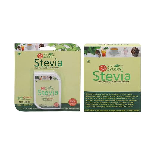 So Sweet Stevia Tablets 100 & 50 Sachets Sugar Free Natural Sweetener