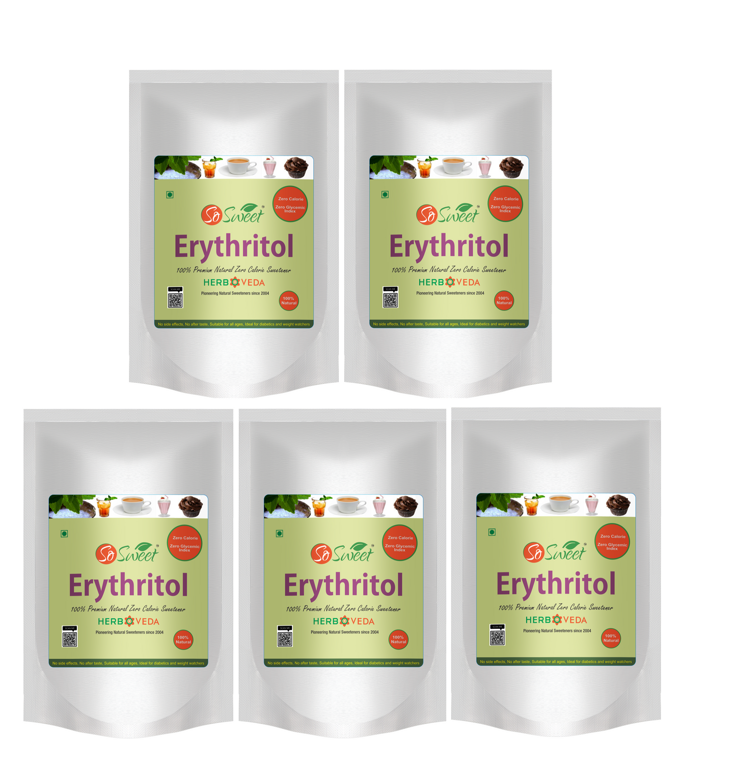 So Sweet Erythritol Sugar Free Natural Zero Calorie Sweetener, 250gm