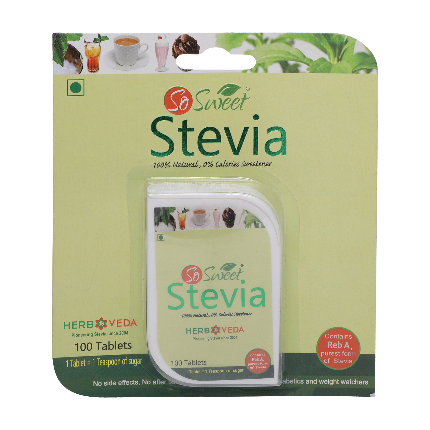 So Sweet Stevia Tablet  100 Sugar Free Natural Zero Calorie Sweeneter
