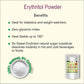 So Sweet Stevia Powder  + Erythritol  Powder Zero Calorie Sugar Free Sweetener - 250gm