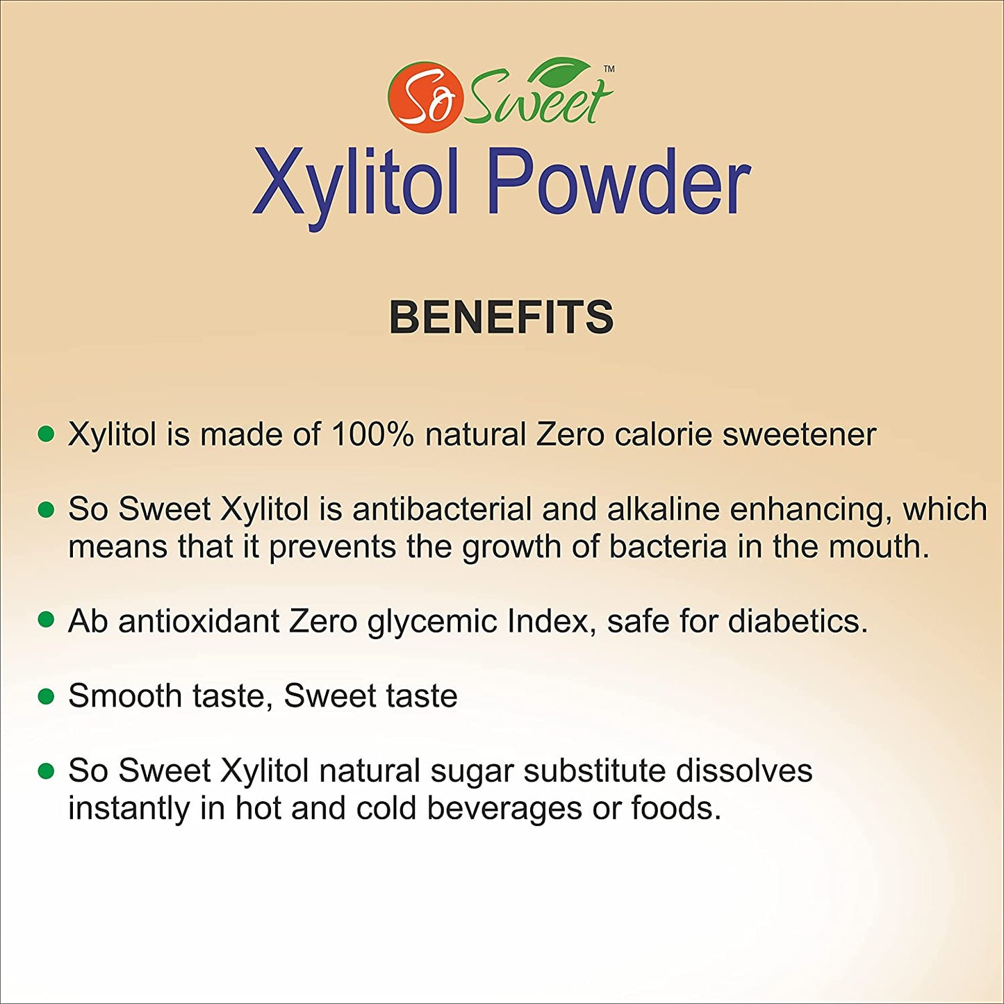 So Sweet Stevia Powder & Xylitol Sugar Free Natural Sweetener (250gm Each)