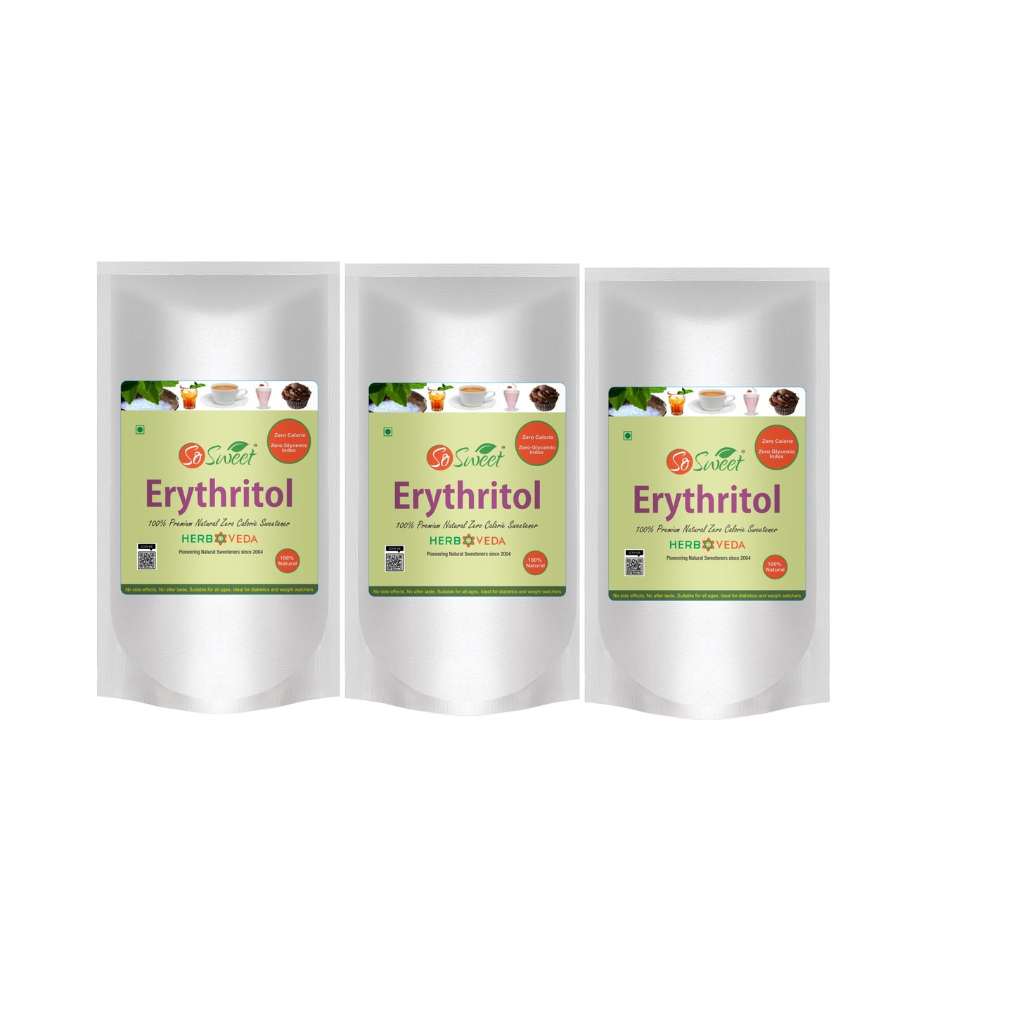 So Sweet Erythritol Natural Sweetener 1kg- Sugar Free | Zero Calorie, Zero Carb, 0 Fat, Zero G.I