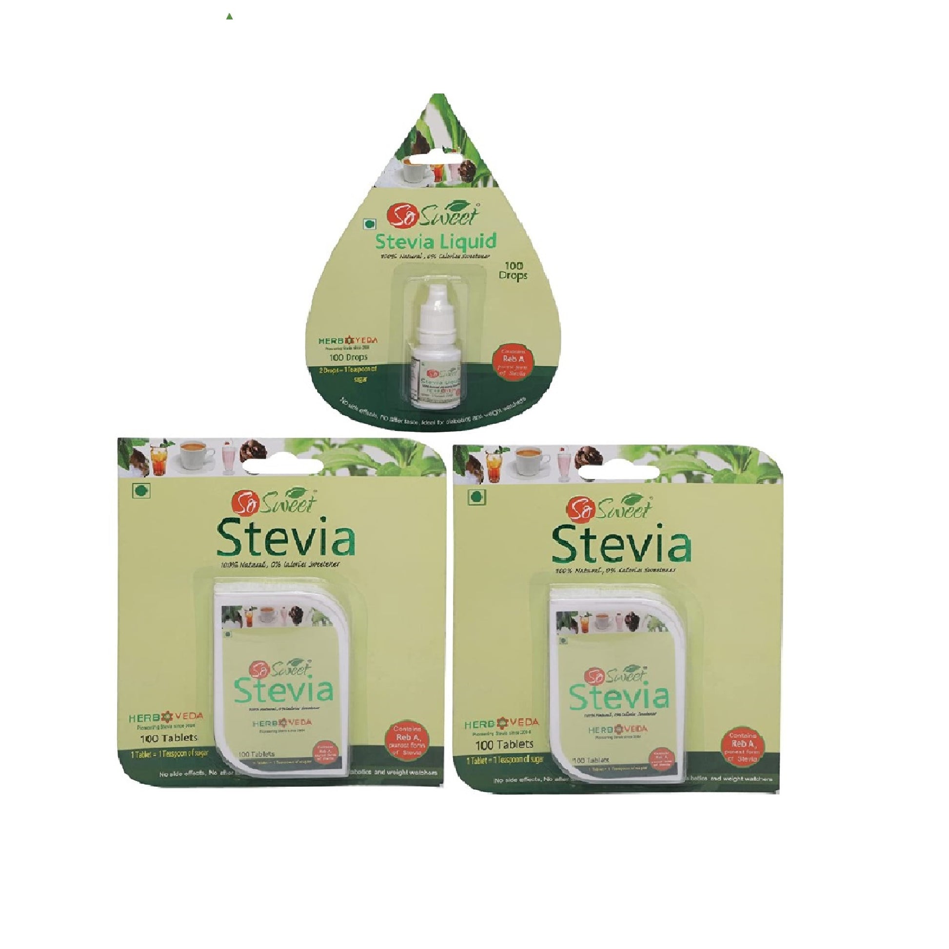  Stevia Sugar Free Natural Sweetener Alternative to Sugar - So Sweet