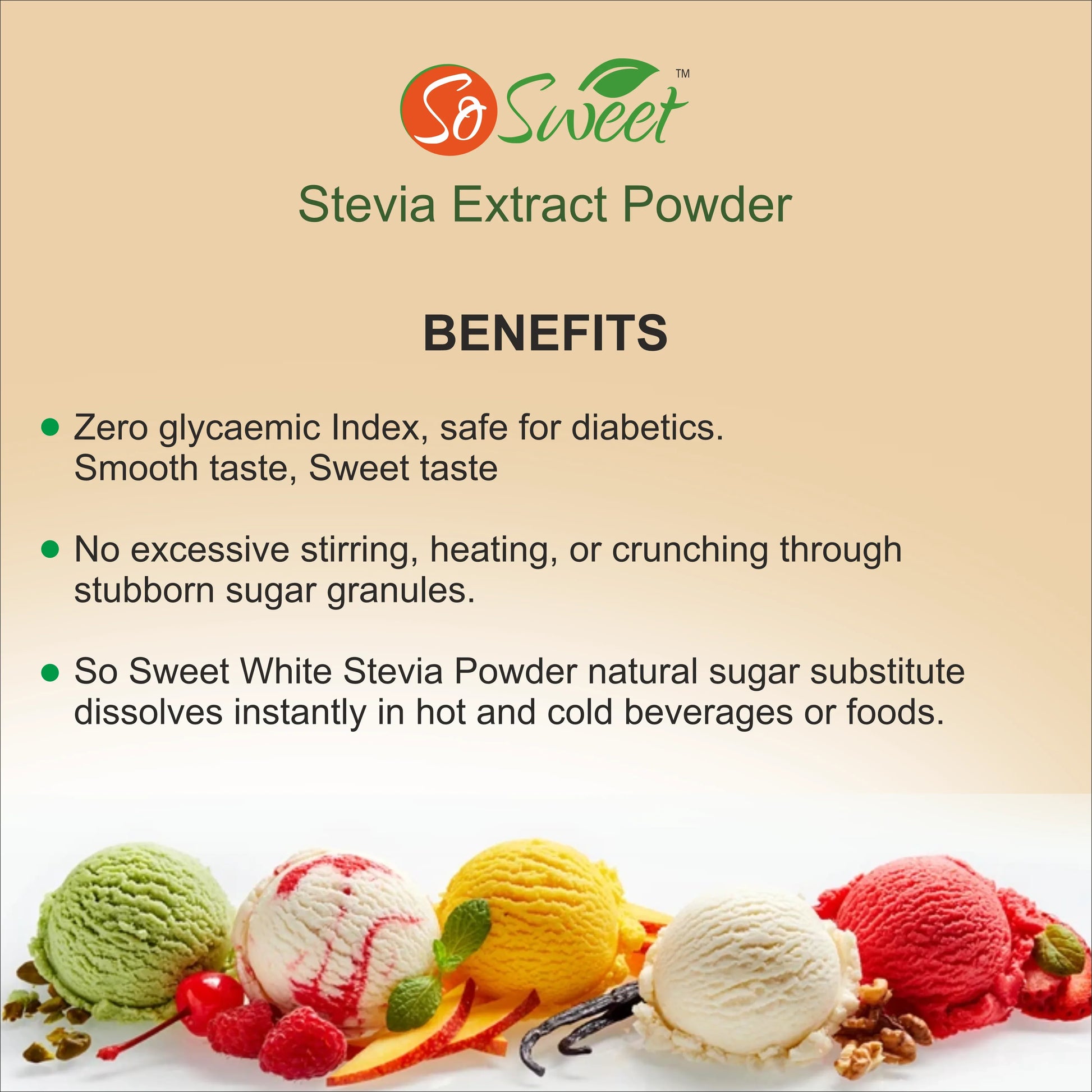 Stevia Sugar Free Natural Sweetener Alternative to Sugar - So Sweet